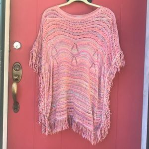 Forever 21 Knitted multi color poncho